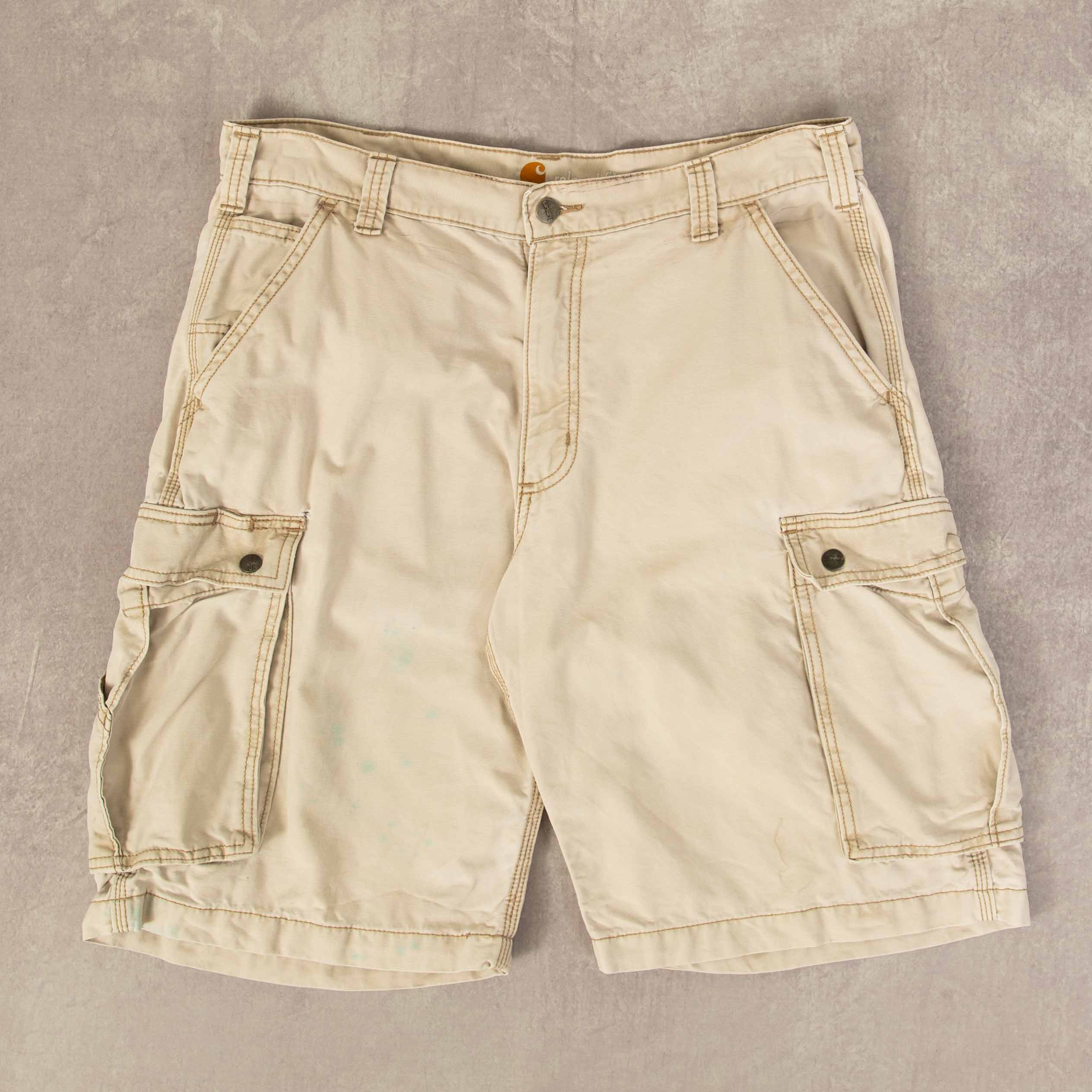 image of MEN'S VINTAGE CARHARTT CARGO UTILITY SHORTS - W36