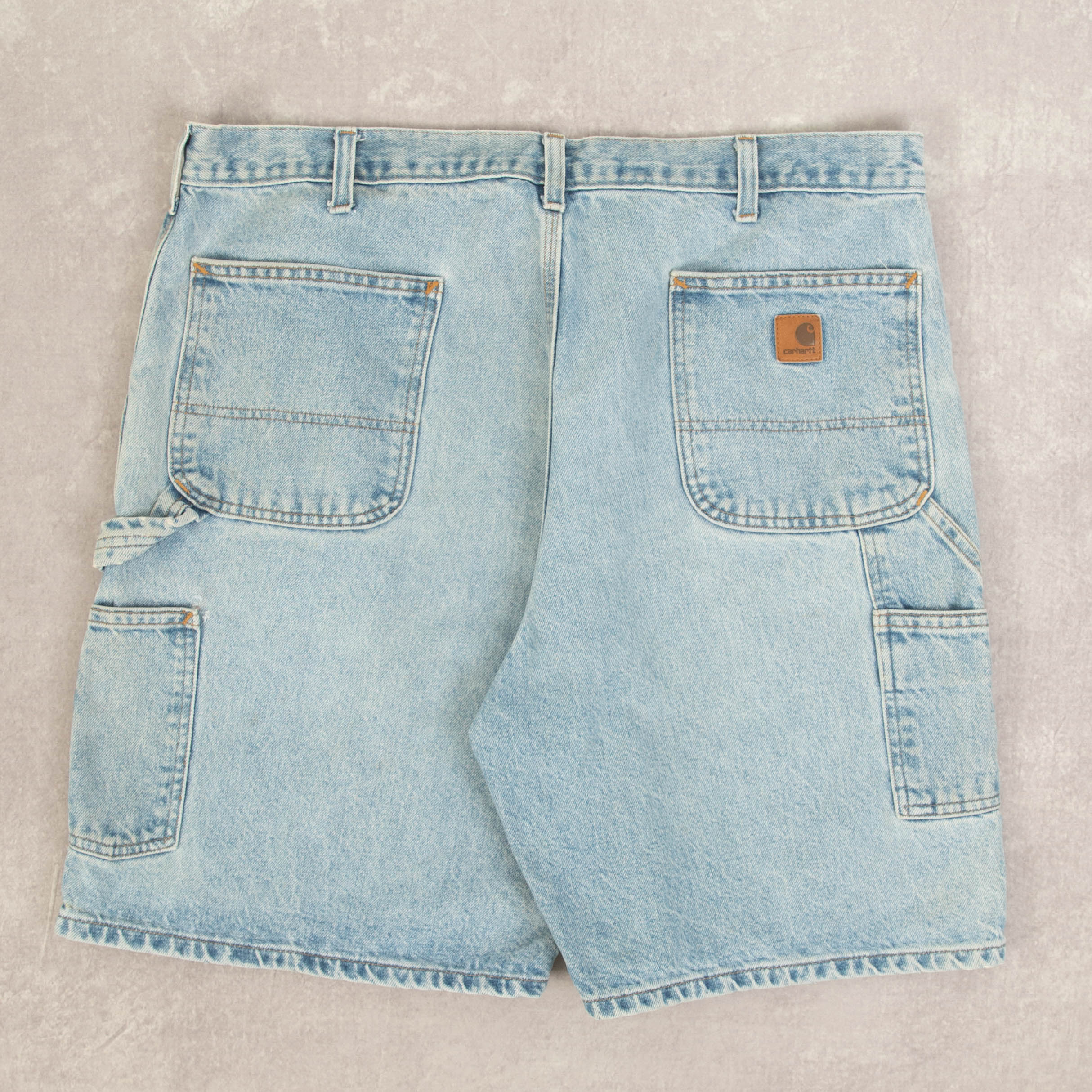 image of MEN'S VINTAGE CARHARTT DENIM CARPENTER SHORTS - W40