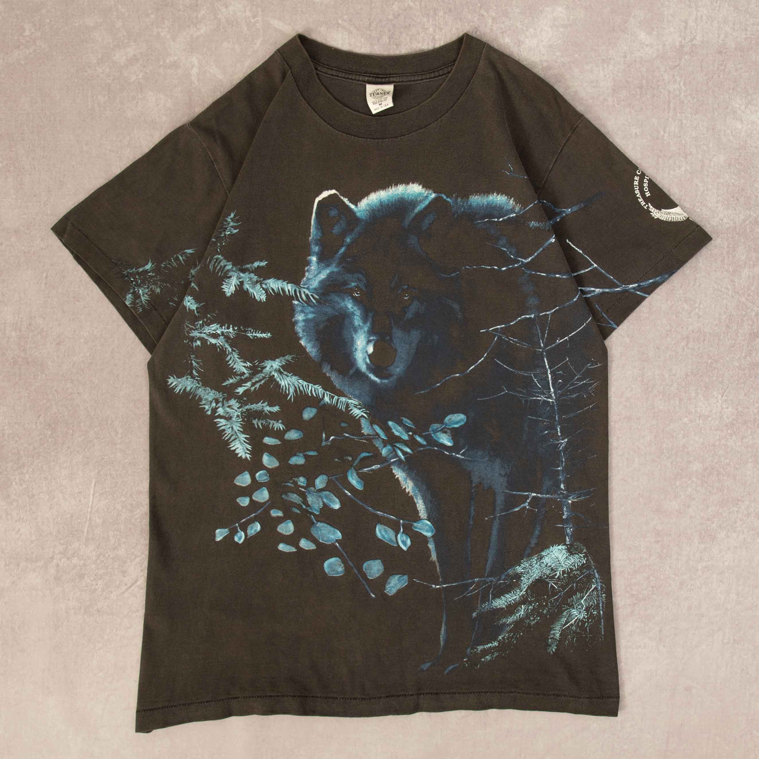 image of MEN'S VINTAGE 1990S WOLF SINGLE STITCH T-SHIRT - MEDIUM