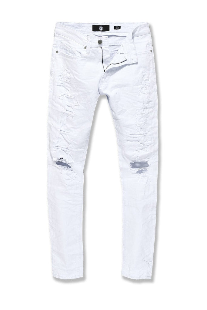 all white jordan craig jeans