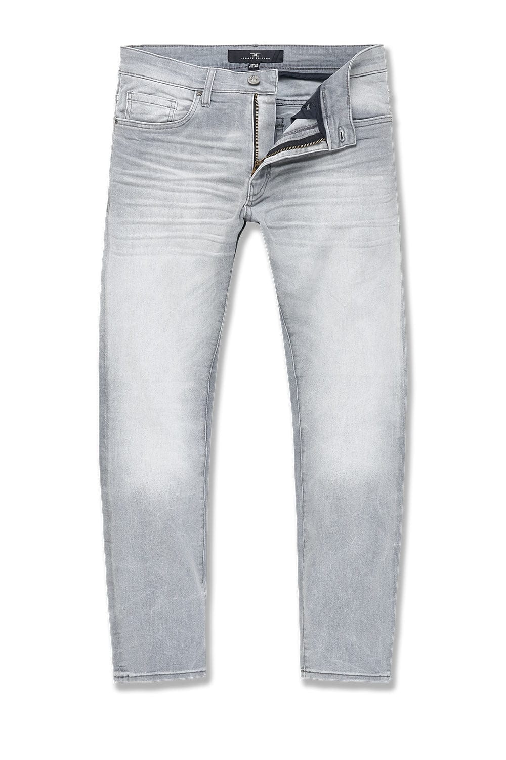 J Brand straight jeans 36 Grey Cotton ref.880817 - Joli Closet