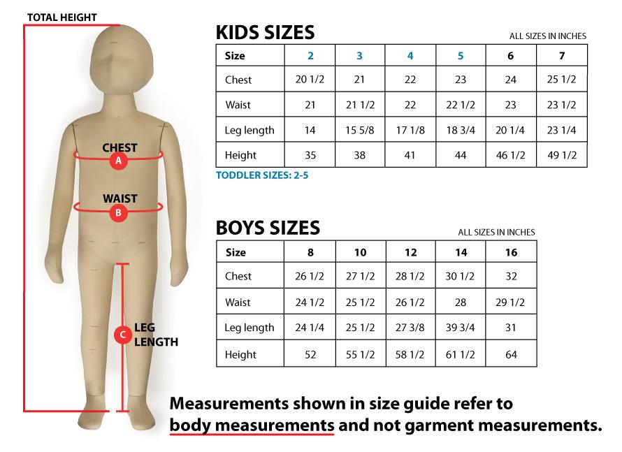 jordan jacket size chart