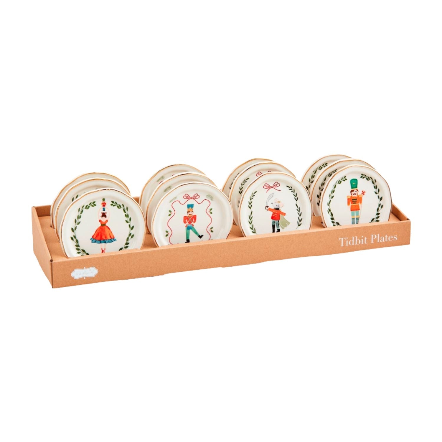 Nutcracker Candy Tidbit Plate by Mudpie