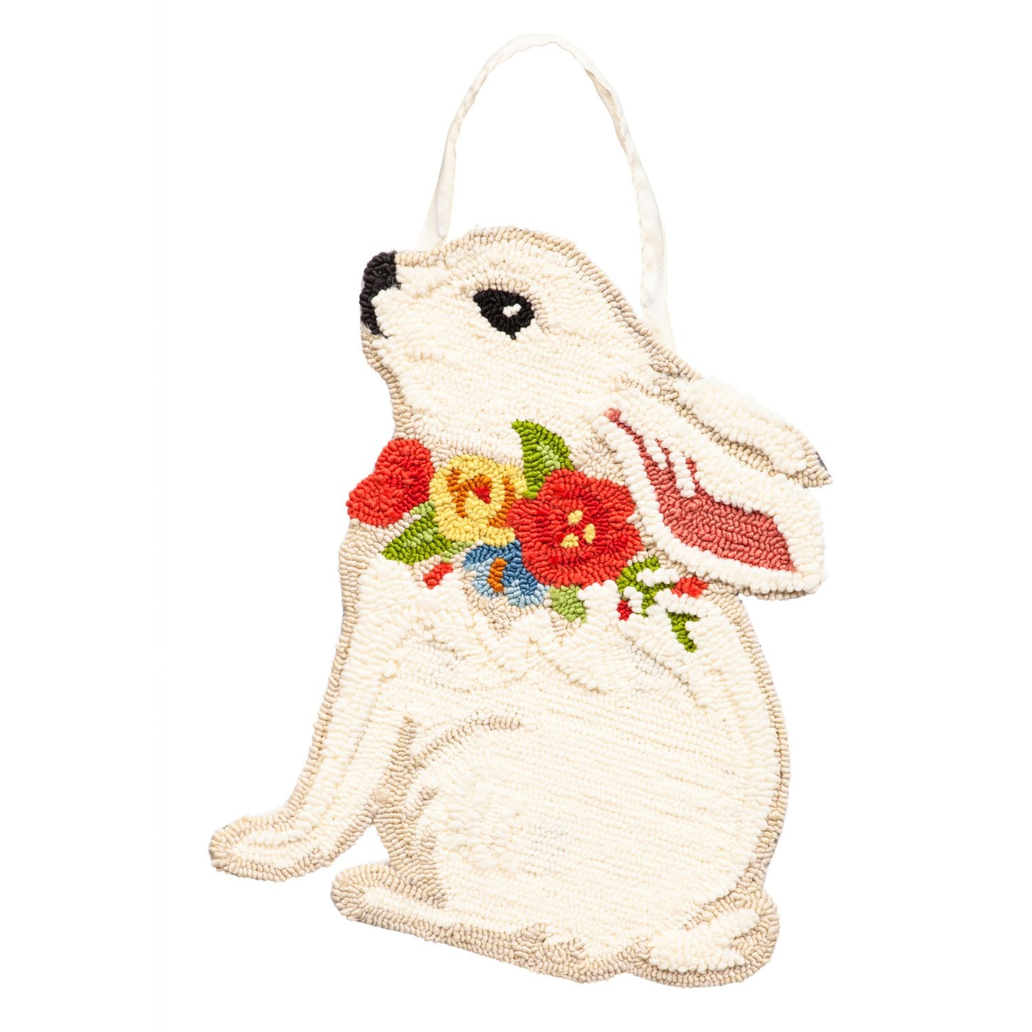 Download Floral Bunny Hooked Door Decor D D Collectibles