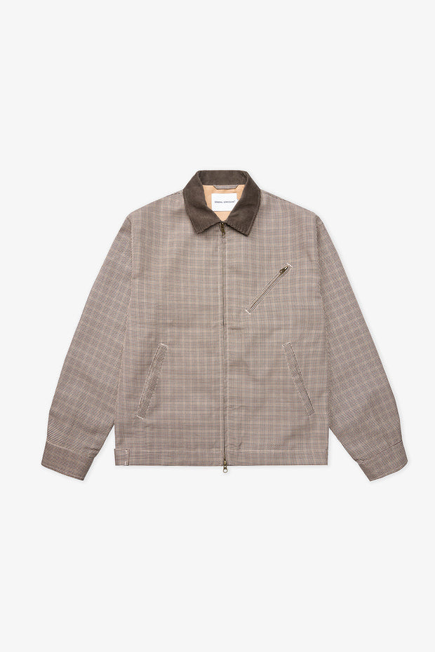 Plaid Jacket Beige Check – General Admission