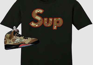 jordan 5 camo shirt