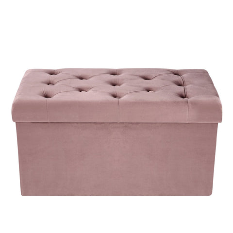 Lauren Velvet Rectangular Storage Ottoman