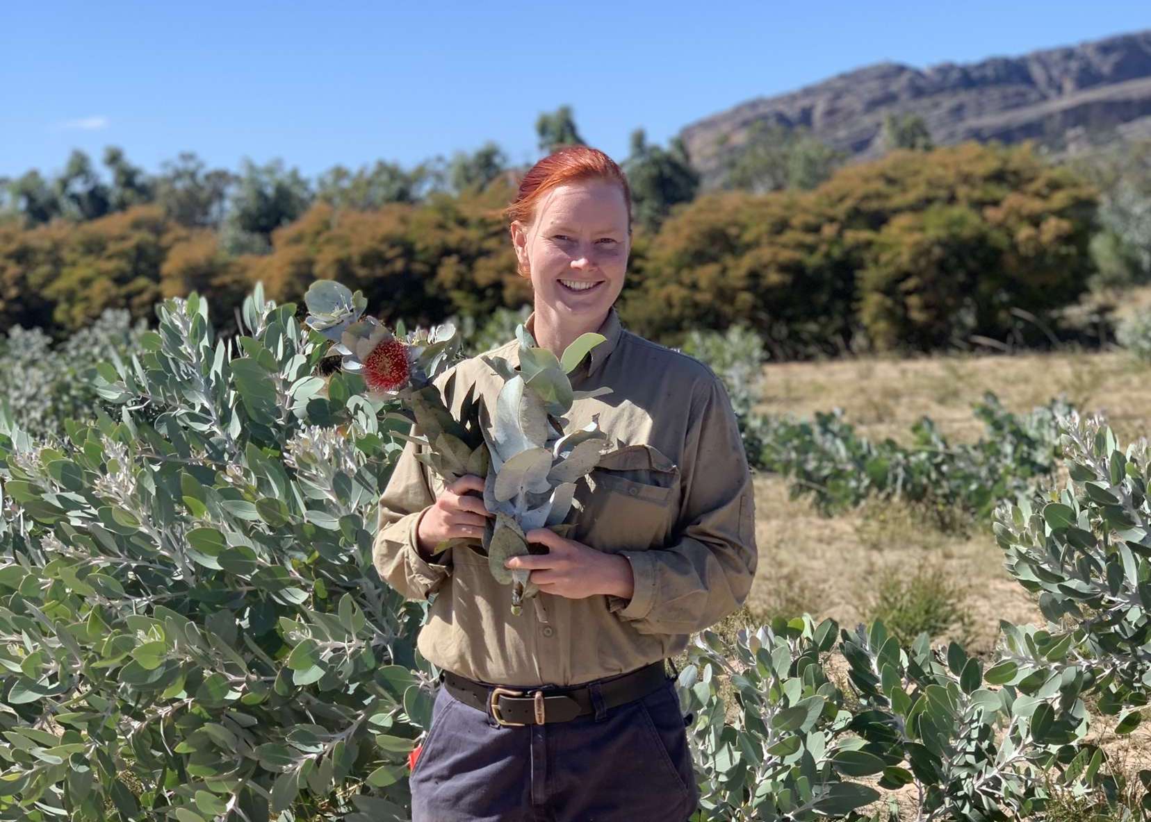 Rose currently works in a production nursery at one of the largest native cut flowers farms in Australia. She is now based in Western Victoria after moving from South East Queensland earlier this year. Image: Gemma Hutchinson 