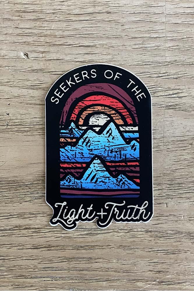 Seek The Light Truth Sticker Hope Outfitters