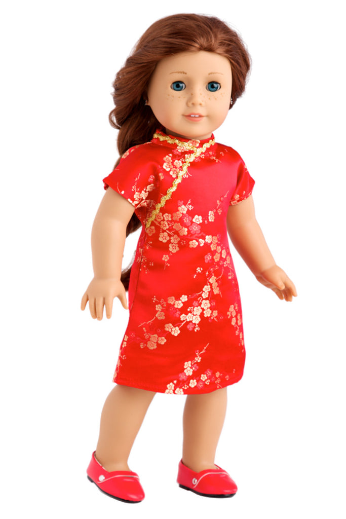 american girl red dress