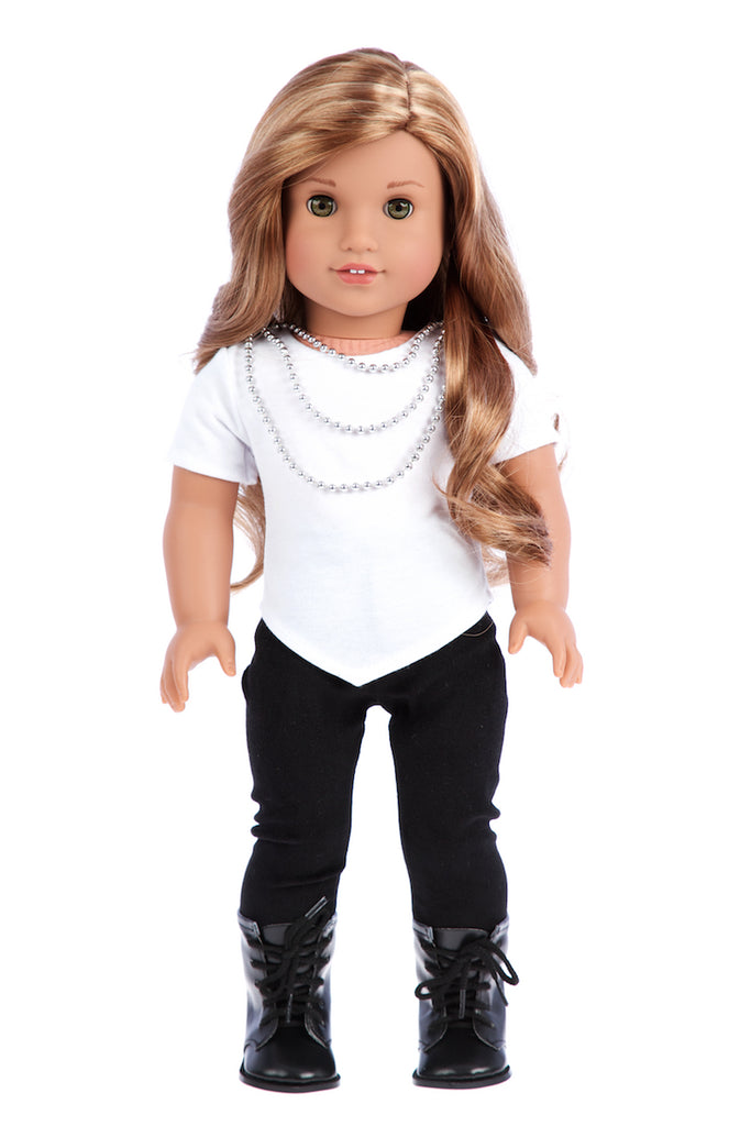 american girl doll black boots