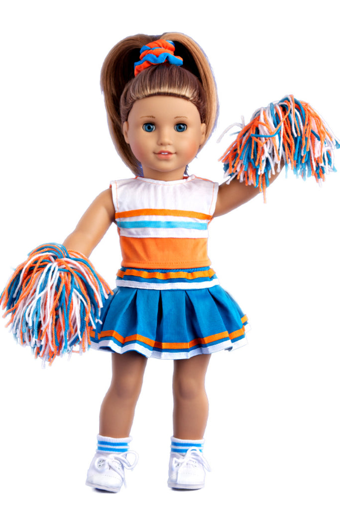 american girl doll cheer set