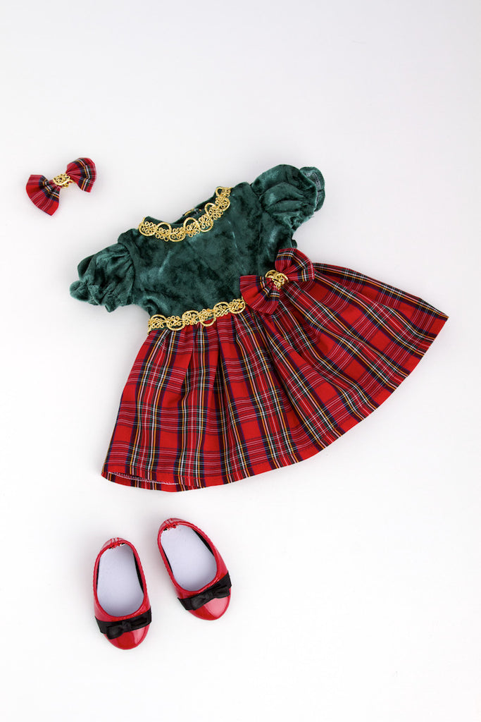 18 inch doll christmas dress