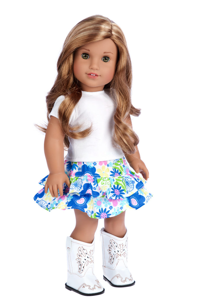 Feeling Happy - Doll Clothes for 18 inch American Girl Doll - Skirt ...