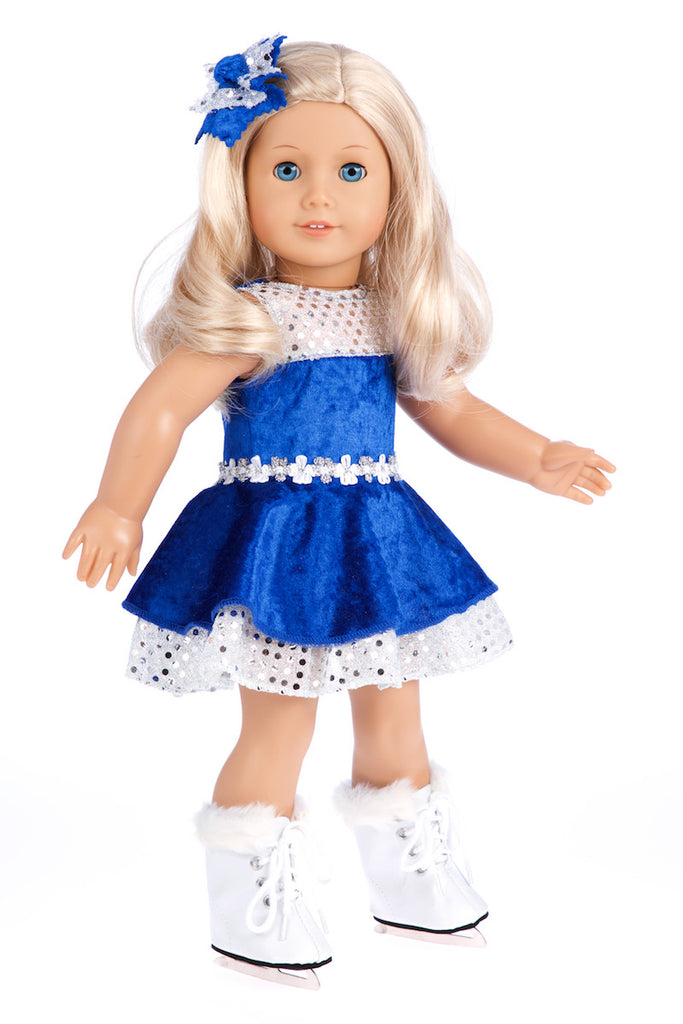 blue doll dress
