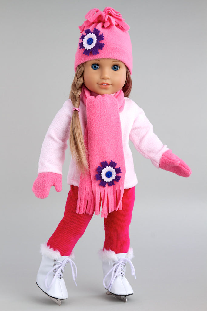 american girl ice skating set