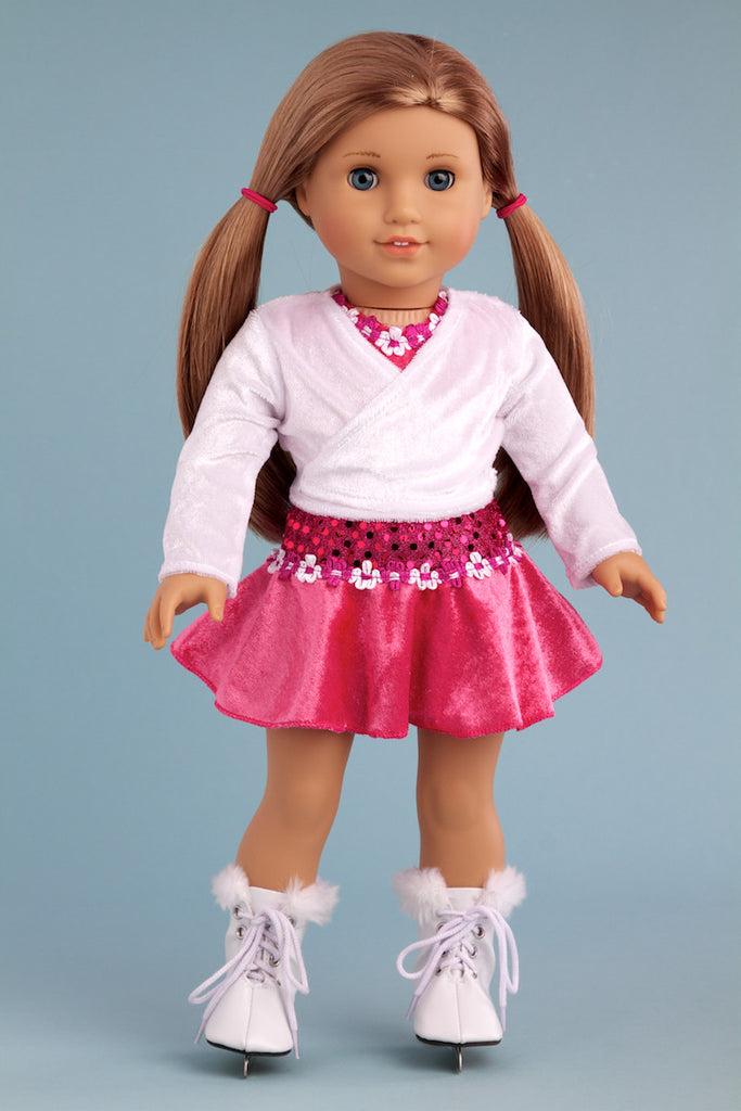 american girl doll ice skating outfit