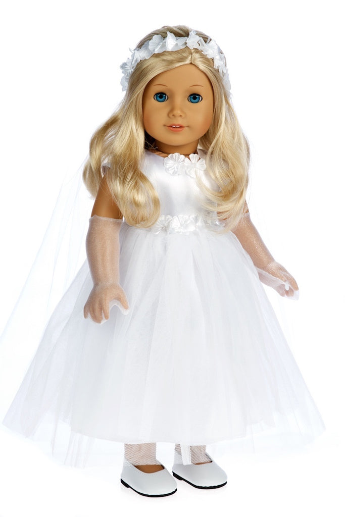 white dress doll