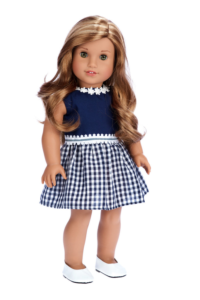 doll with blue dress