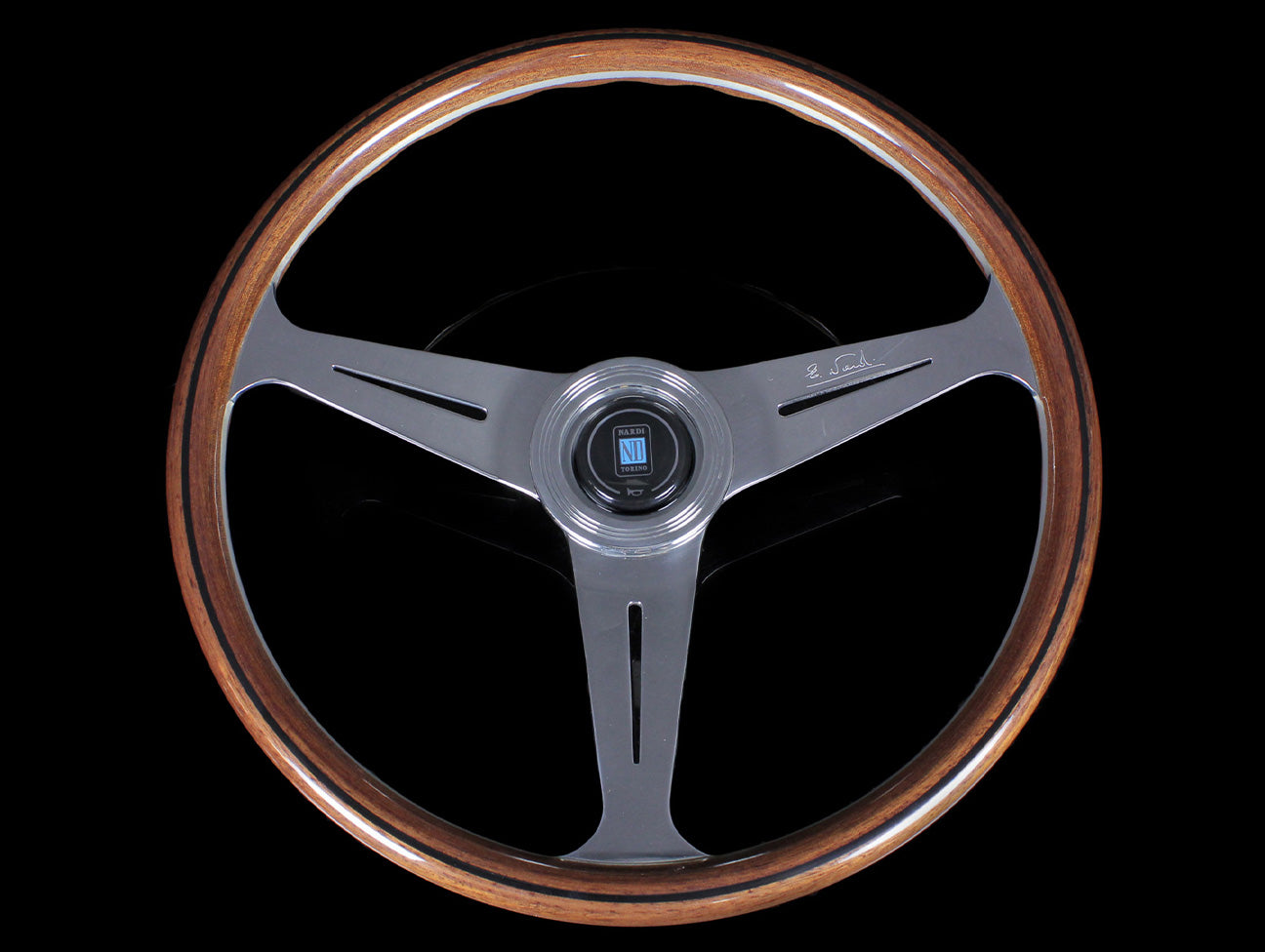 Nardi Classic Wood Deep Corn 330/350mm Steering Wheel w/Black