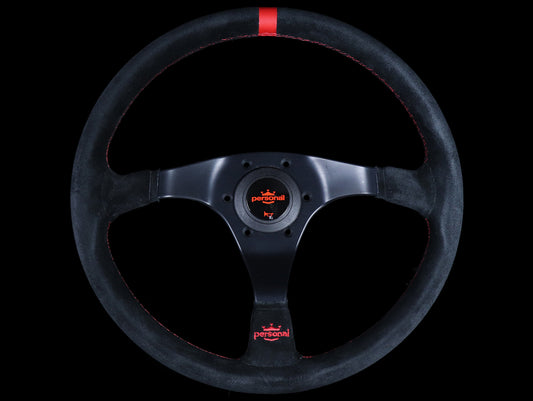 ATC Sprint Black Driftone Steering Wheel - Red Stitch - JHPUSA