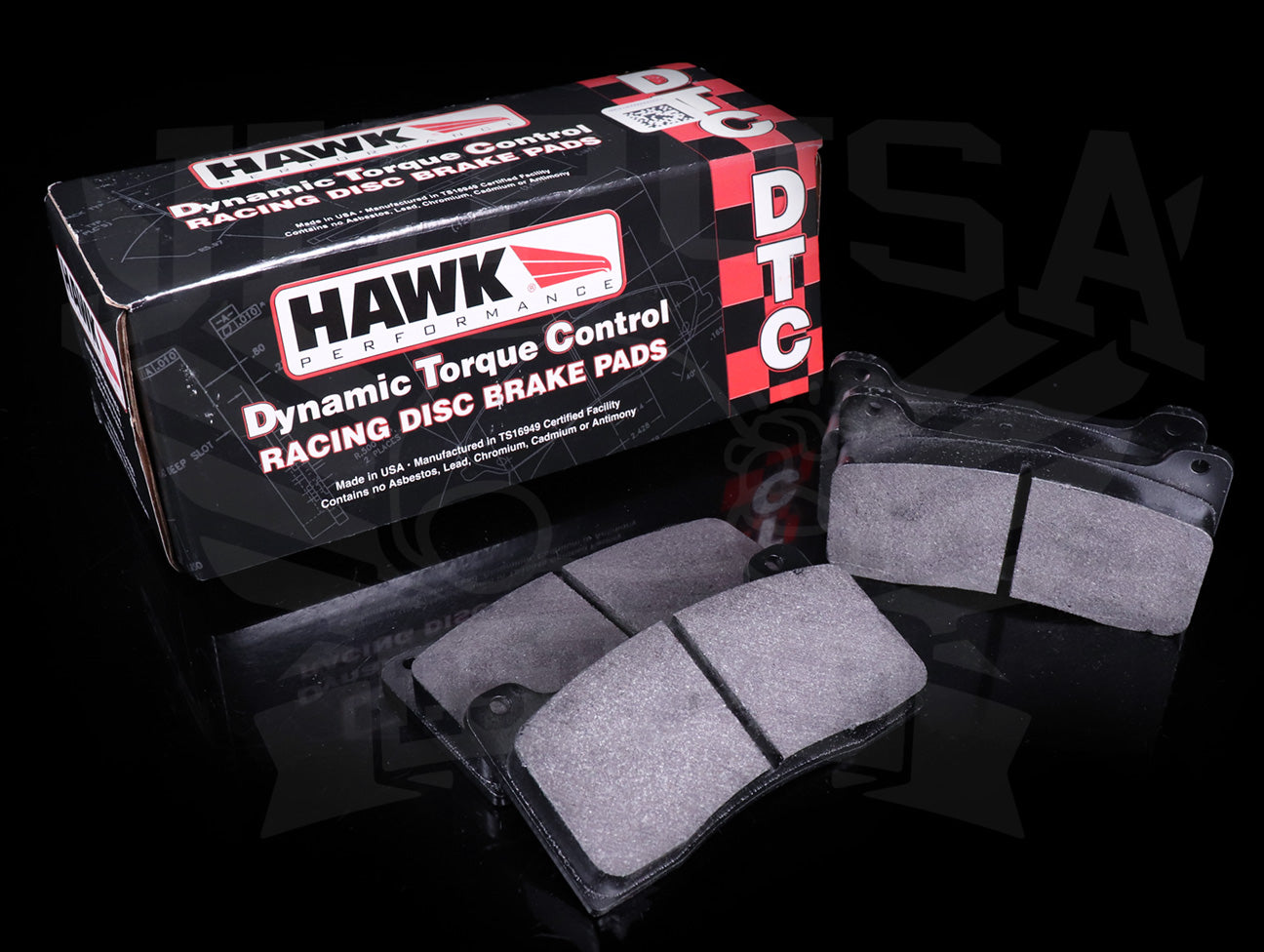 Hawk DTC-60 Front Race Brake Pads - Civic / CRX - JHPUSA