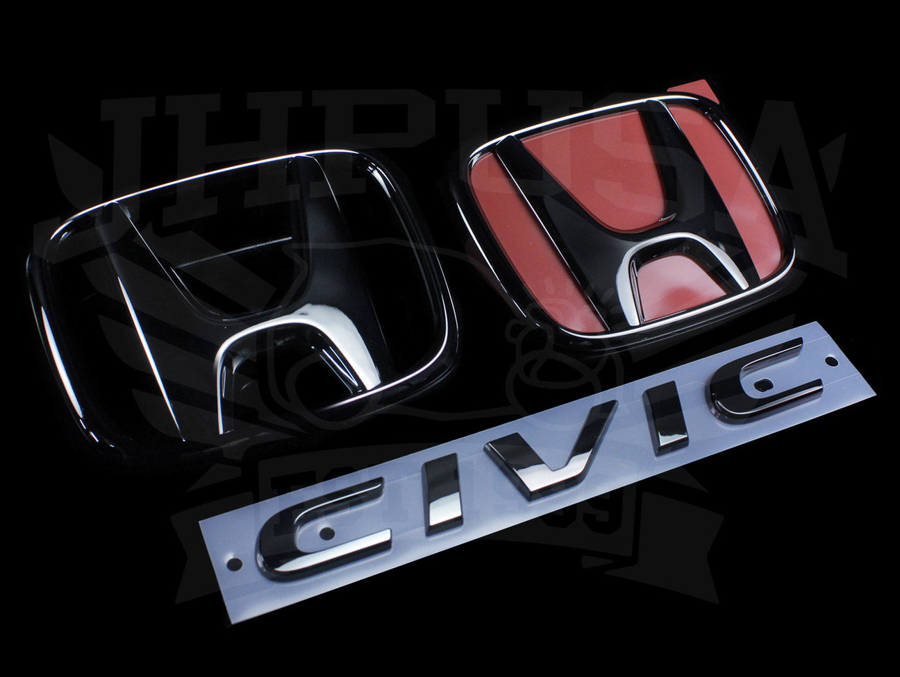 2013 Honda Civic Red Emblem