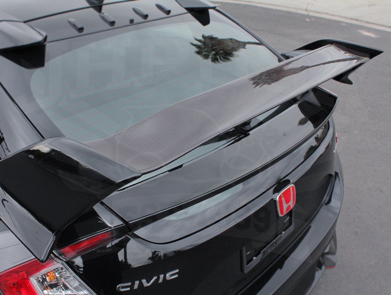 Honda Carbon Tailgate Spoiler Kit 17 Civic Type R Fk8 Jhpusa