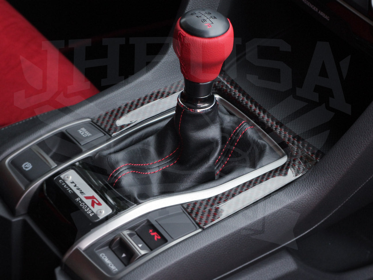 Honda Carbon Center Console Panel 17 Civic Type R Fk8 Jhpusa