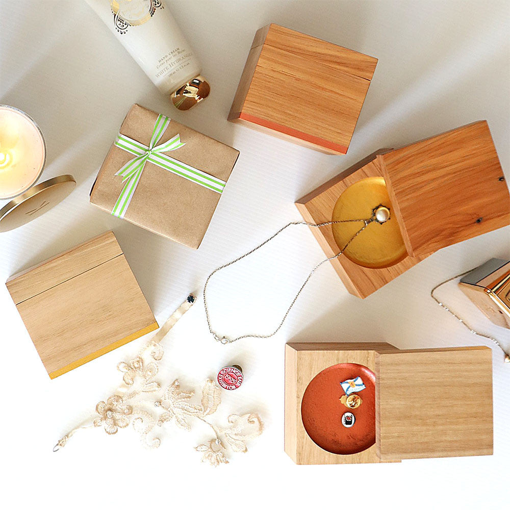 Recycled Wood Jewellery / Treasure Box - Takara Box