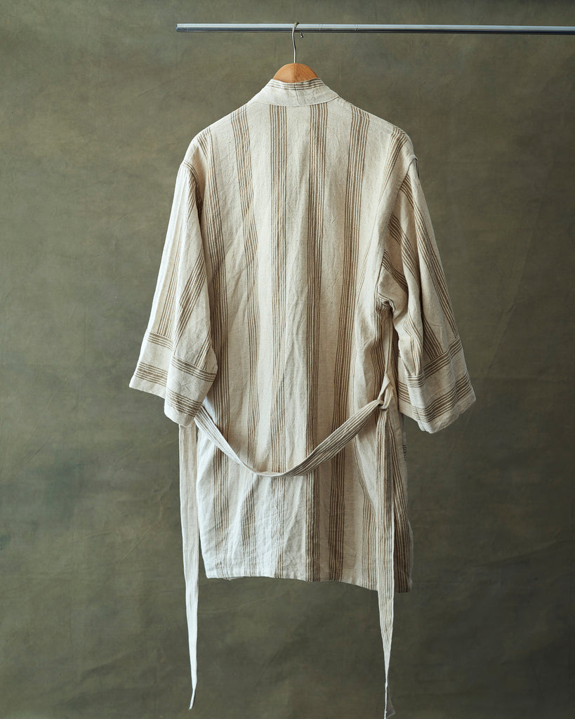 Linen Robe-Delicate Striped Kimono – Noy Rd.
