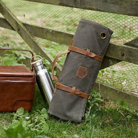 Waxed canvas picnic rug