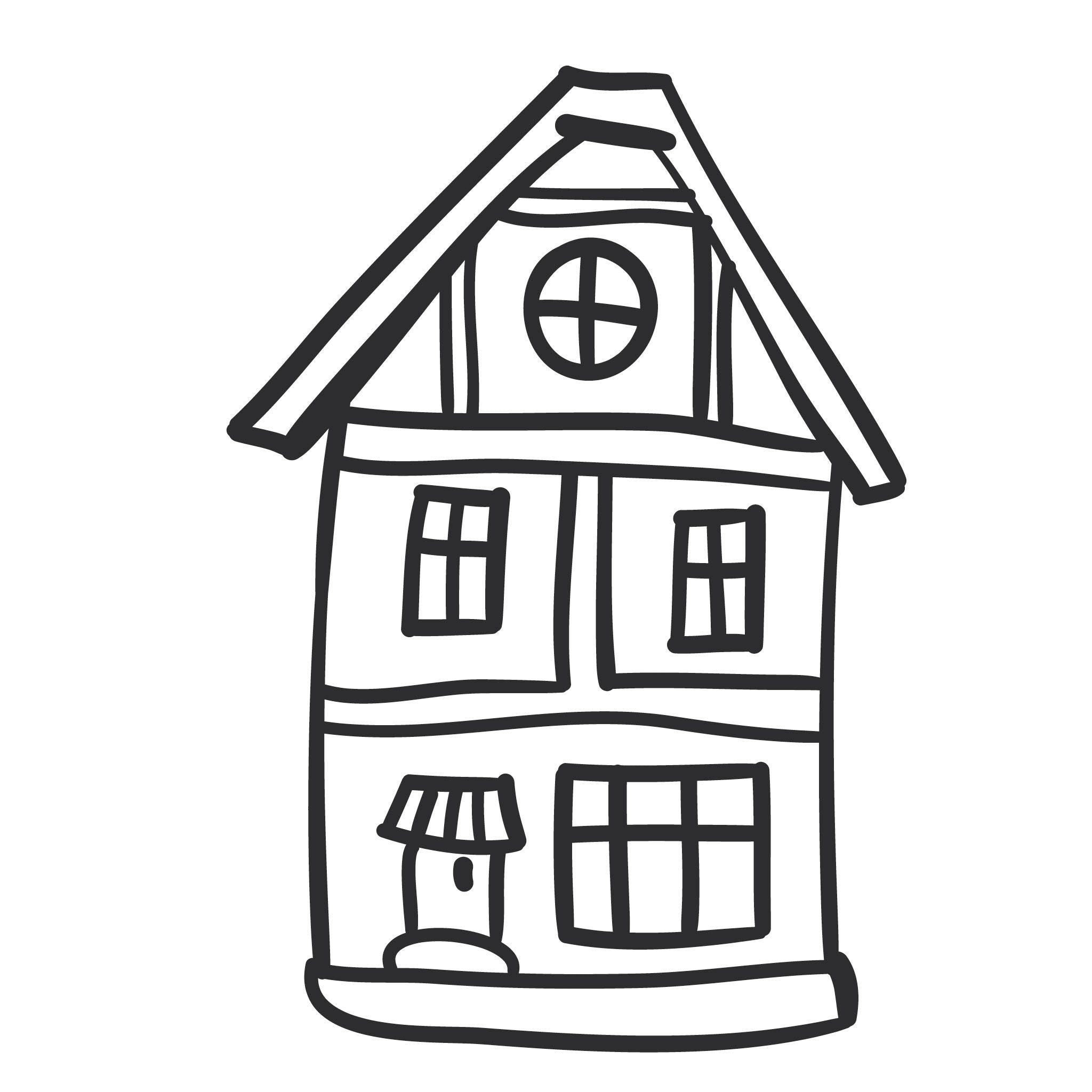 Нарисовать кукольный домик