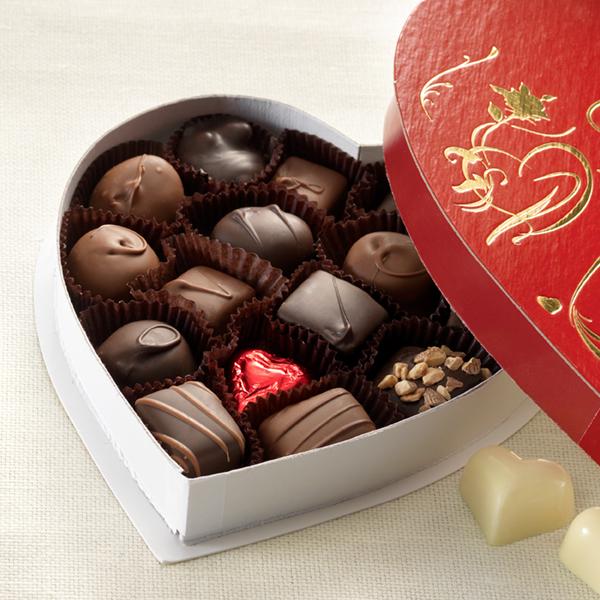 Chocolate Heart Boxes filled with Chocolate — Bellbrook Chocolate