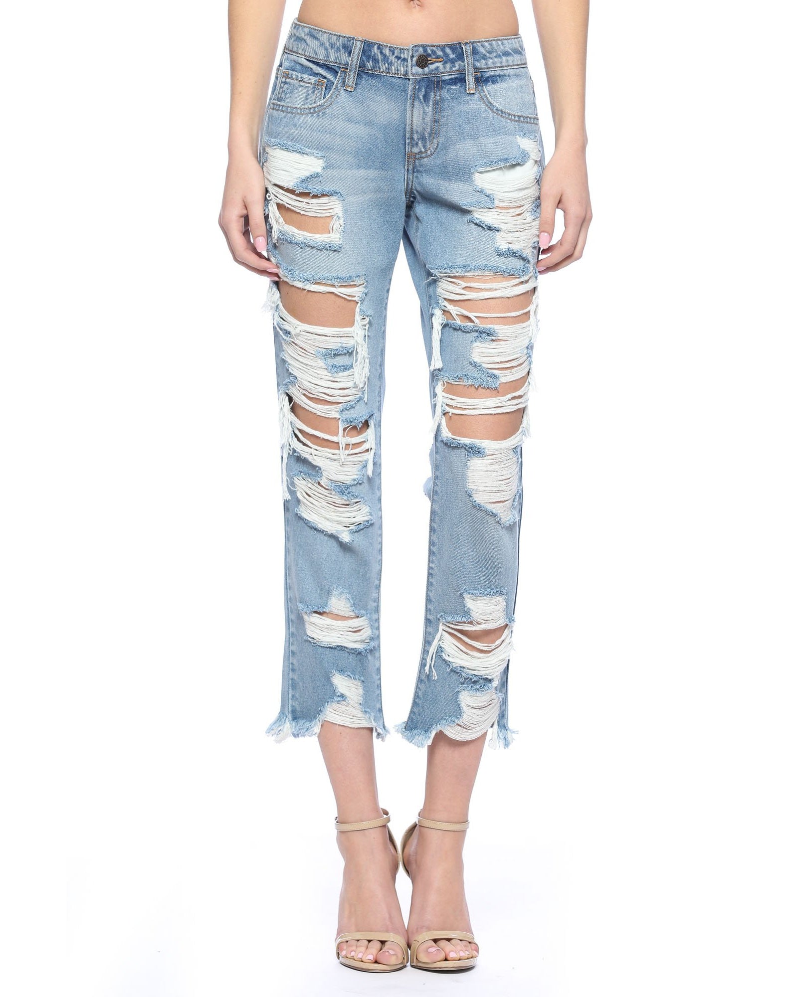 cello black ripped jeans
