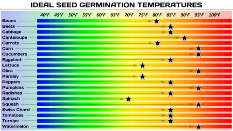 Seed Starting Germination Temperature Chart
