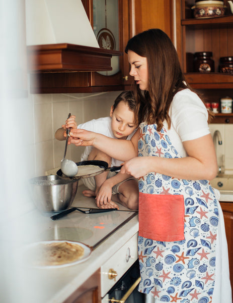 Cotton Seashells Apron