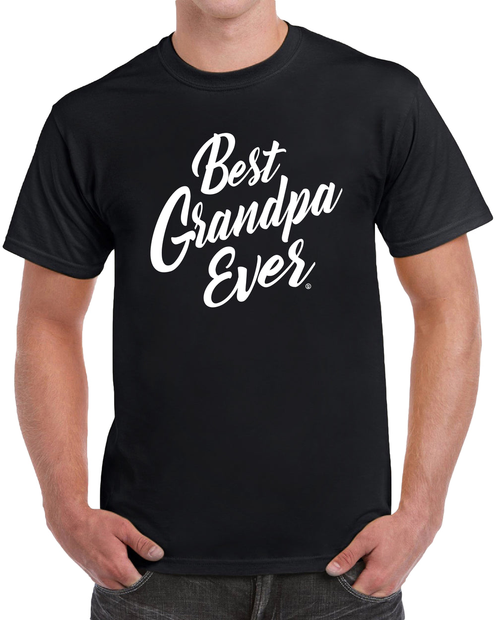 Best Grandpa Ever - White Print – Tees Geek