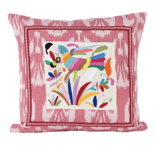 Nahua Silk Ikat and Otomi Pillow – Larkin Lane Designs