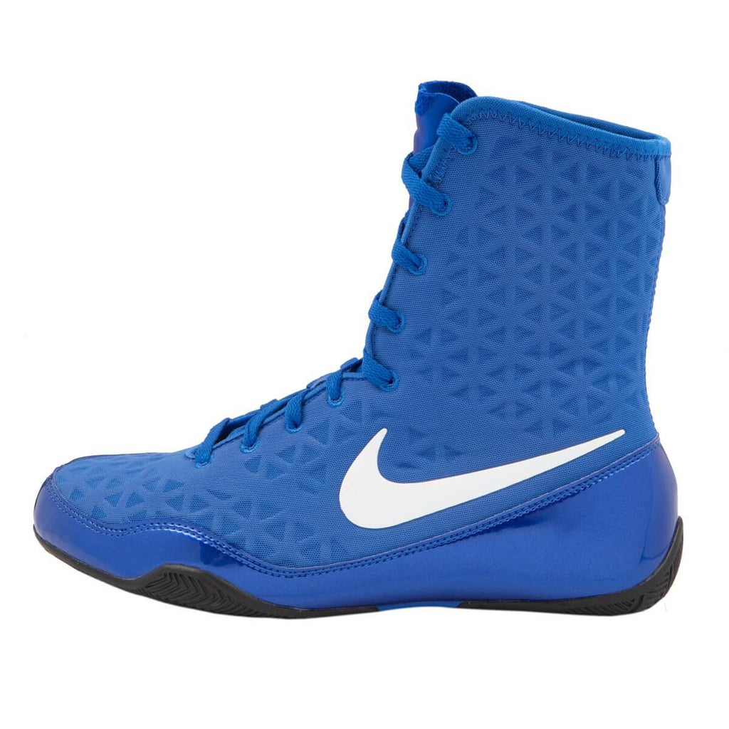 blue boxing shoes