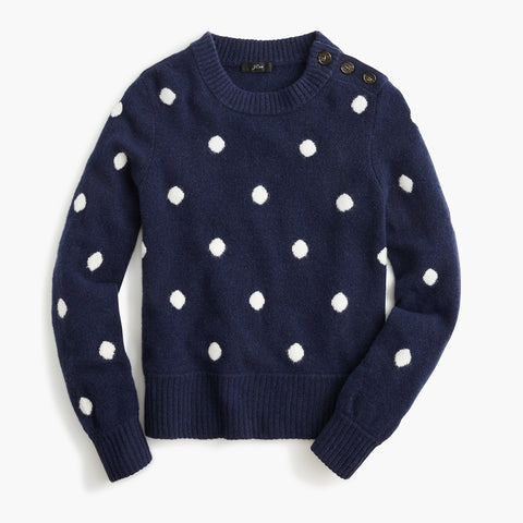 Button Detail Sweater JCrew