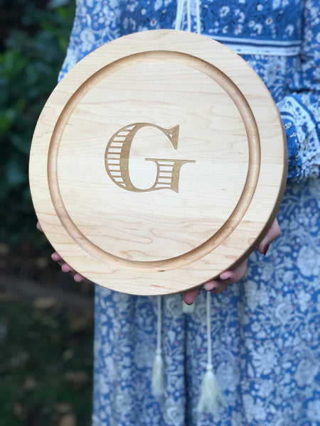 Personalized Round Cutting Board