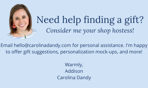 Need help finding the perfect gift? Reach out for personal assistance.