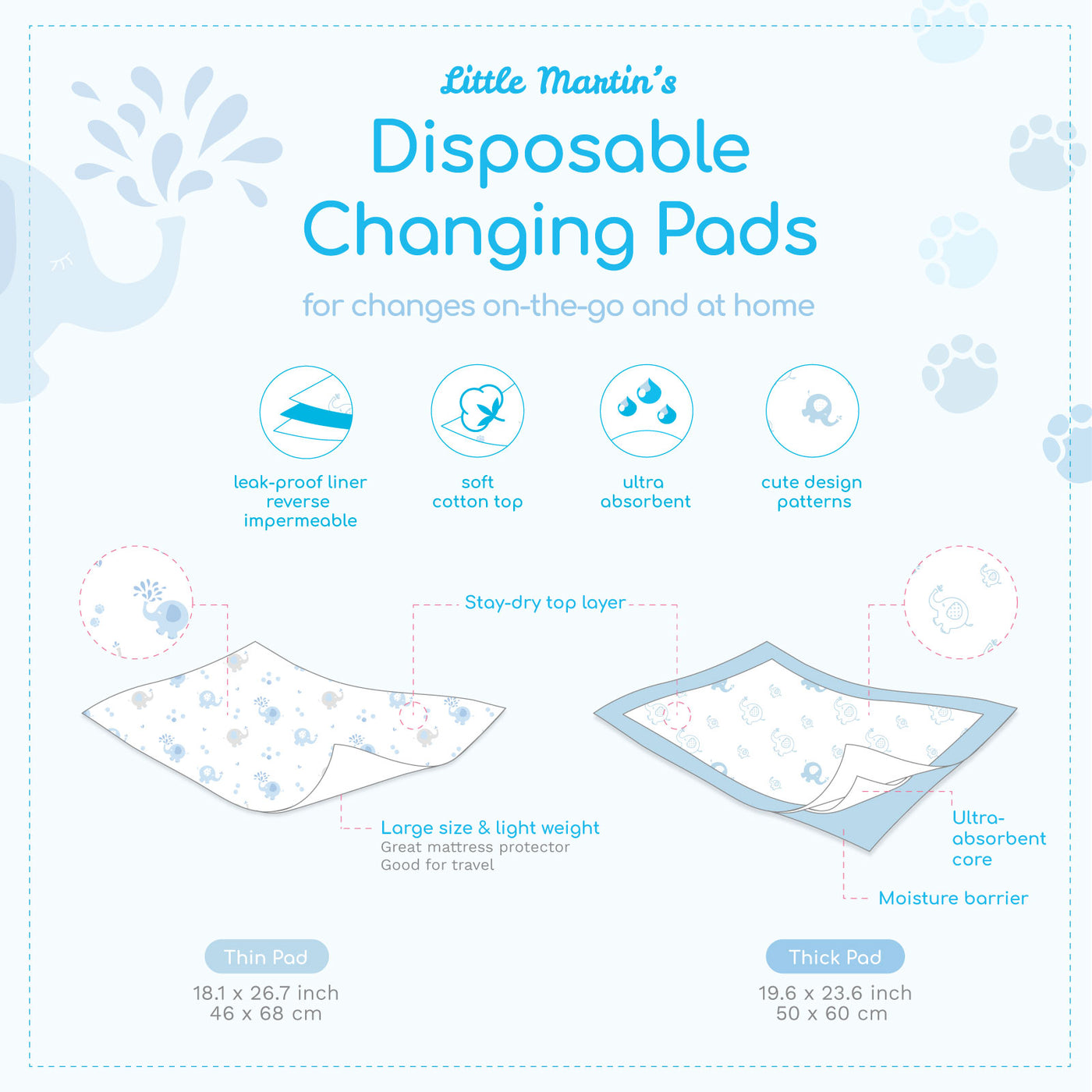 26 inch changing pad