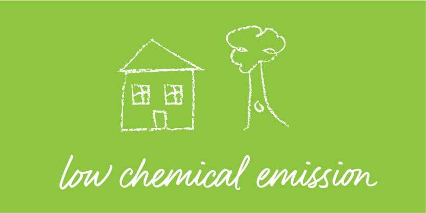 low chemical emissions icon