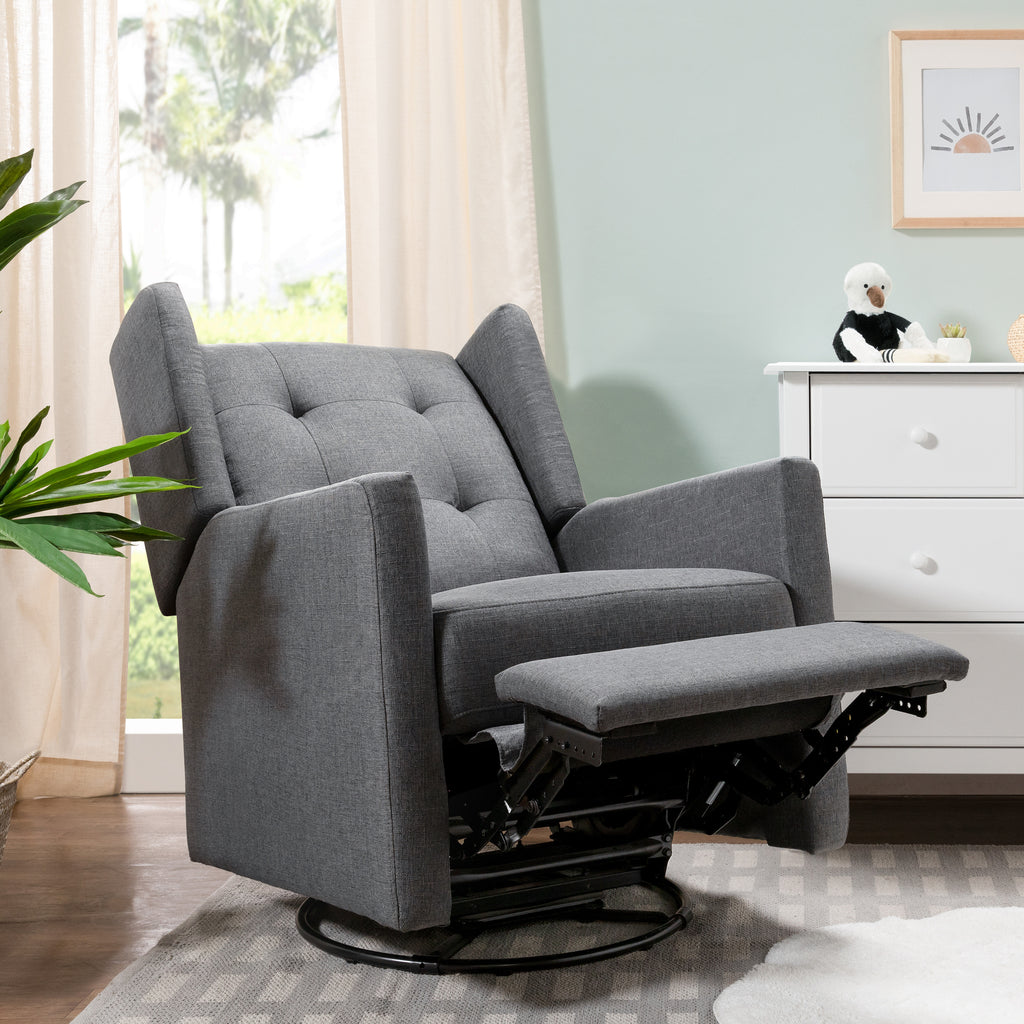 gray leather parsons chairs