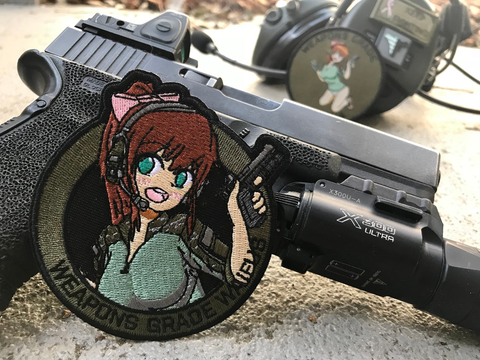 Anime Waifu Military Series Japanese JSDF, Military Morale Patch 