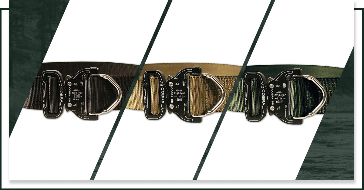 Image of three duty belts from Klik Belts.