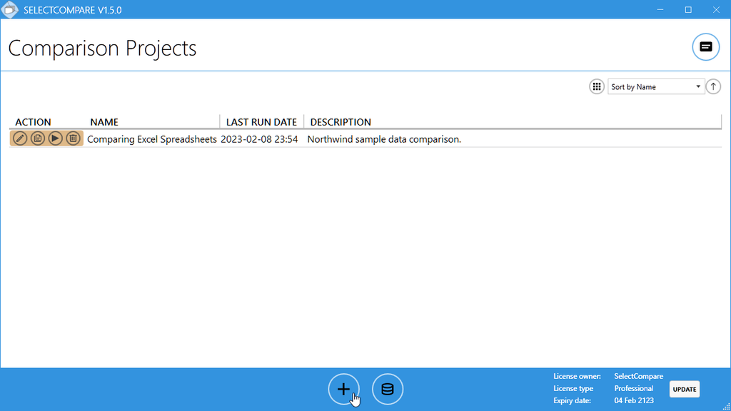 Adding new data comparison project in SelectCompare