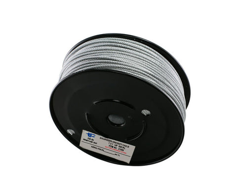 3/32" Wire Rope CABLE  7 X 7 Stainless Steel